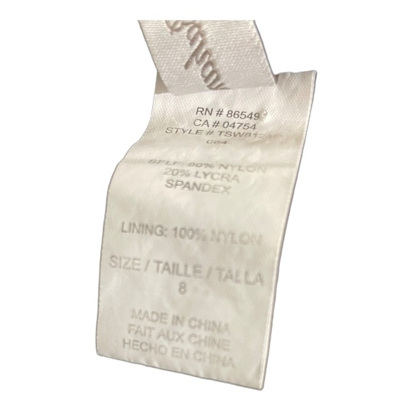 Tommy Bahama womens one piece swimsuit plunge V-neck belt buckle size 8 black - Picture 14 of 15